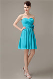 Fashion Sweetheart A-line Chiffon Knee-length Bridesmaid Dresses