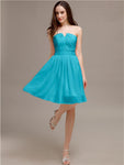 Chiffon Sleeveless A-line Knee-Length Bridesmaid Dresses