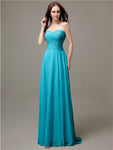 Pretty Sweetheart Chiffon A-line Floor-Length Bridesmaid Dresses