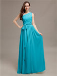 Beautiful A-line One-Shoulder Sleeveless Floor-Length Bridesmaid Dresses