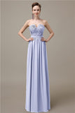 Sweetheart Simple A-line Floor-Length Chiffon Bridesmaid Dresses