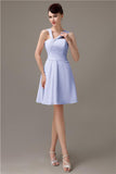 Simple A-line Knee-length Chiffon Bridesmaid Dresses