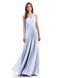 Elegant V-neck Side Slit Floor Length Bridesmaid Dresses