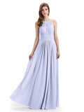 Charming Halter Floor Length Bridesmaid Dresses