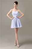 Popular Chiffon A-line Sweetheart Mini Bridesmaid Dresses