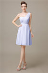 Elegant One-shoulder A-line Knee-Length Bridesmaid Dresses