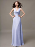 Shoulder Strap A-line Floor-Length Bridesmaid Dresses