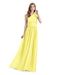 Charming One-shoulder A-line Chiffion Floor-Length Bridesmaid Dresses