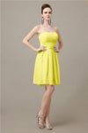 Popular  Chiffon Sweetheart Knee-Length Bridesmaid Dresses