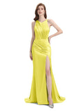 V-neck Sleeveless Split Side Floor-Length Bridesmaid Dresses