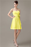 Fashion Sweetheart A-line Chiffon Knee-length Bridesmaid Dresses