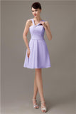 Simple A-line Knee-length Chiffon Bridesmaid Dresses