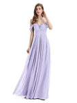 Elegant Sweetheart Off Shoulder Floor-Length Bridesmaid Dresses