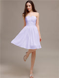 Chiffon Sleeveless A-line Knee-Length Bridesmaid Dresses