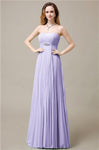 Elegant Straight Chiffon A-line Floor-Length Bridesmaid Dresses