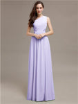 Simple One-Shoulder Sleeveless A-line Chiffon Bridesmaid Dresses