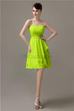 Sweetheart Chiffon A-line Knee-Length Bridesmaid Dresses