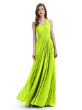 Elegant V-neck Side Slit Floor Length Bridesmaid Dresses