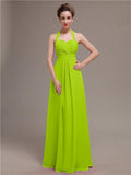 Elegant Sweetheart Halter Long Bridesmaid Dresses