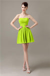 Popular Chiffon A-line Sweetheart Mini Bridesmaid Dresses