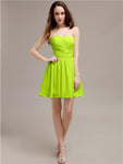 Simple Sweetheart A-Line Short Chiffon Bridesmaid Dresses