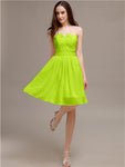 Chiffon Sleeveless A-line Knee-Length Bridesmaid Dresses