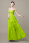 Pretty Strapless Chiffon A-line Floor-Length Bridesmaid Dresses