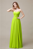 Pretty Chiffon A-line Sweetheart Floor-Length Bridesmaid Dresses