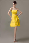 Sweetheart Chiffon A-line Knee-Length Bridesmaid Dresses