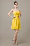 Popular  Chiffon Sweetheart Knee-Length Bridesmaid Dresses