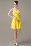 Fashion Sweetheart A-line Chiffon Knee-length Bridesmaid Dresses