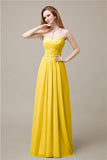 Pretty Chiffon A-line Sweetheart Floor-Length Bridesmaid Dresses