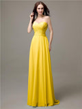 Pretty Sweetheart Chiffon A-line Floor-Length Bridesmaid Dresses