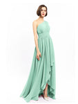 Chiffon Unique One-shoulder High-low Bridesmaid Dresses