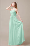 Elegant Hatler A-line Chiffon Floor-Length Bridesmaid Dresses