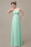 A-line Chiffon Sweatheart Floor-Length Beach Bridesmaid Dresses