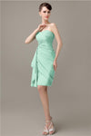 Elegant Sweetheart Chiffon Backless Sheath Bridesmaid Dresses