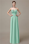 Sweetheart Simple A-line Floor-Length Chiffon Bridesmaid Dresses