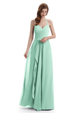 Charming Halter V-neck Floor Lenght Bridesmaid Dresses