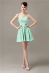 Popular Chiffon A-line Sweetheart Mini Bridesmaid Dresses