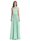 Stunning Chiffon A-line Long Cross-back Bridesmaid Dresses