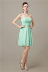 Popular  Chiffon Sweetheart Knee-Length Bridesmaid Dresses