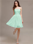 Chiffon Sleeveless A-line Knee-Length Bridesmaid Dresses