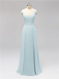 Fashion A-line V-neck Chiffon Bridesmaid Dresses