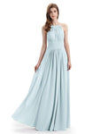 Charming Halter Floor Length Bridesmaid Dresses