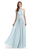 Charming Halter Floor Length Bridesmaid Dresses