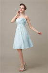 A-line Chiffon Sweetheart Knee-Length Short Bridesmaid Dresses