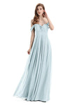 Elegant Sweetheart Off Shoulder Floor-Length Bridesmaid Dresses