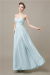 Pretty Strapless Chiffon A-line Floor-Length Bridesmaid Dresses