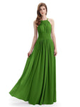 Charming Halter Floor Length Bridesmaid Dresses